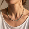 Styling Beispiel für Edelsteinkette Grün "Malou"