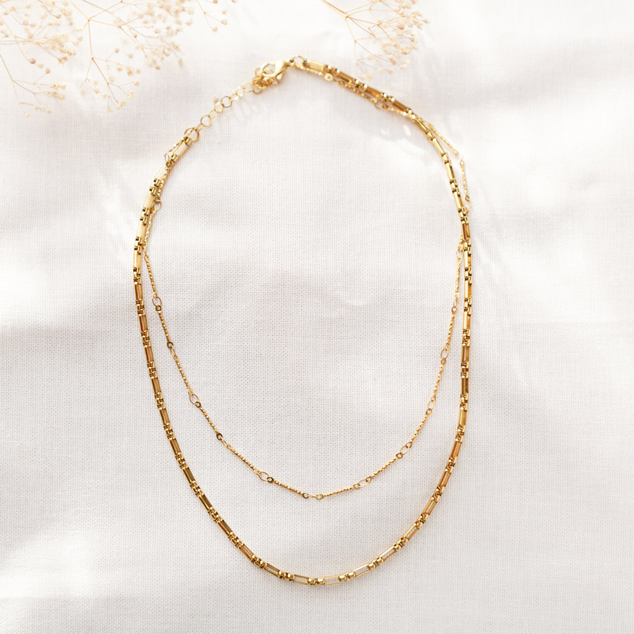 Doppelkette Gold