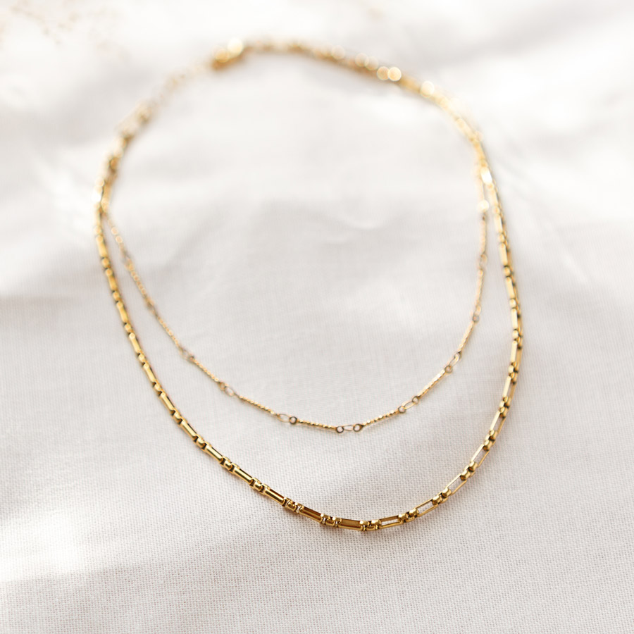 Doppelkette Gold