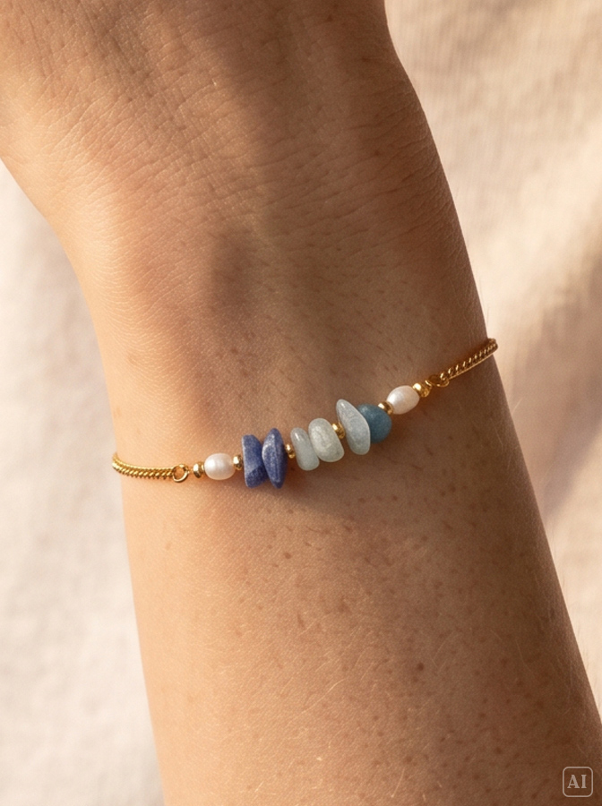 Personalisiertes Geburtsstein Armband